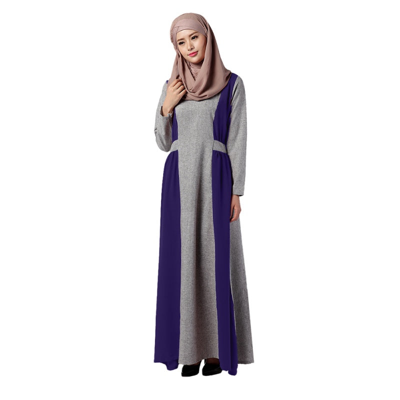 Muslim Islamic Women Prayer Dress Long Sleeve Abaya Dubai Turkish Clothing Vestidos KJ3