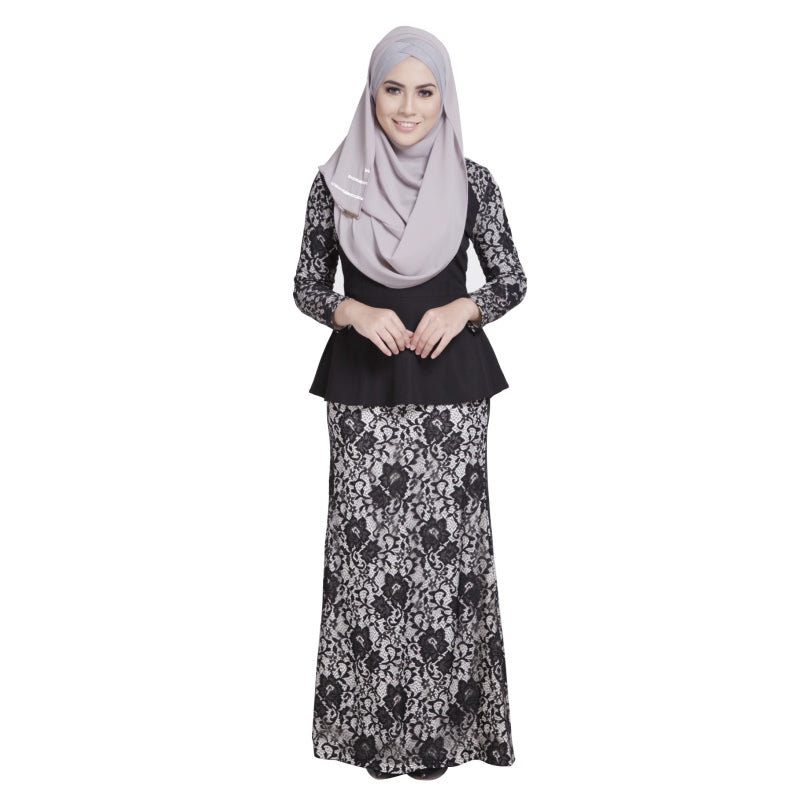Muslim Fashiom Women Clothing Turkish Two-piece clothes Abaya Jilbab Hijab Burqa Kaftan Muslim Islamic Lace Tops&Skirts Sui LM75