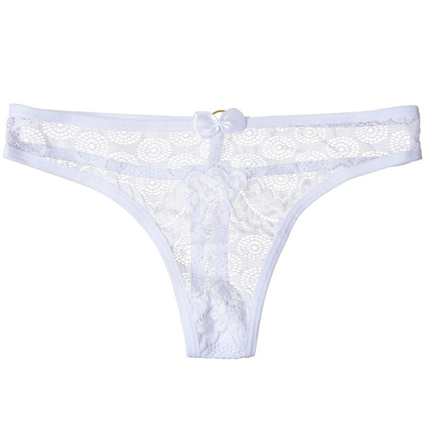 New Arrival Sexy Lace Panties Seamless G-String Hollow Out Transparent Low Waist Underwear for Women