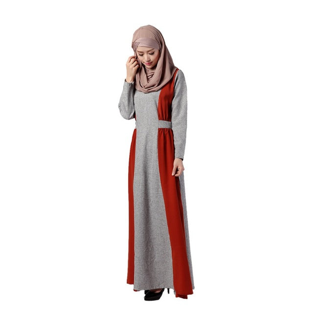 Muslim Islamic Women Prayer Dress Long Sleeve Abaya Dubai Turkish Clothing Vestidos