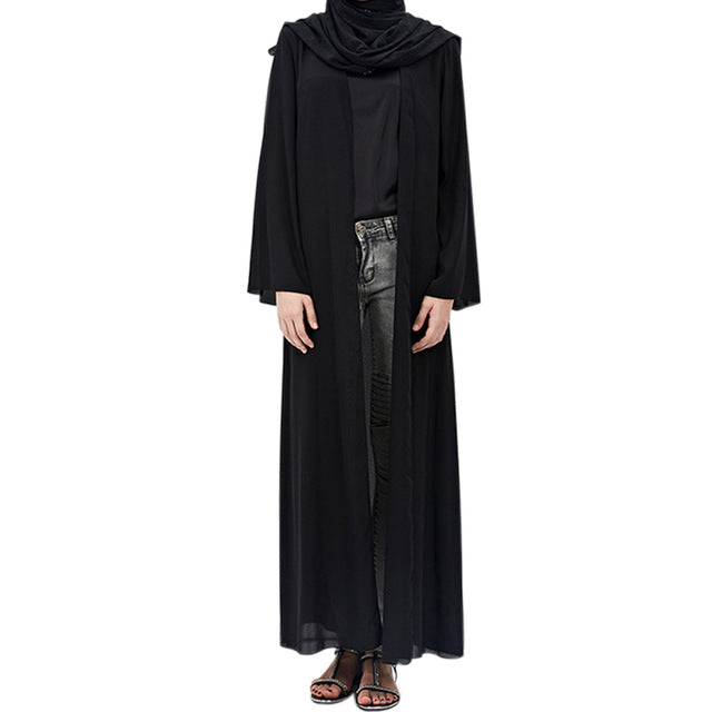 2017 Fashion Women Muslim Cardigan Turkish Dubai Clothing Long Coat Outwear Tops H9