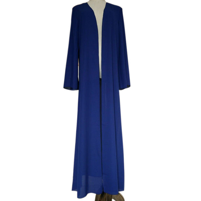 2017 Fashion Women Muslim Cardigan Turkish Dubai Clothing Long Coat Outwear Tops H9