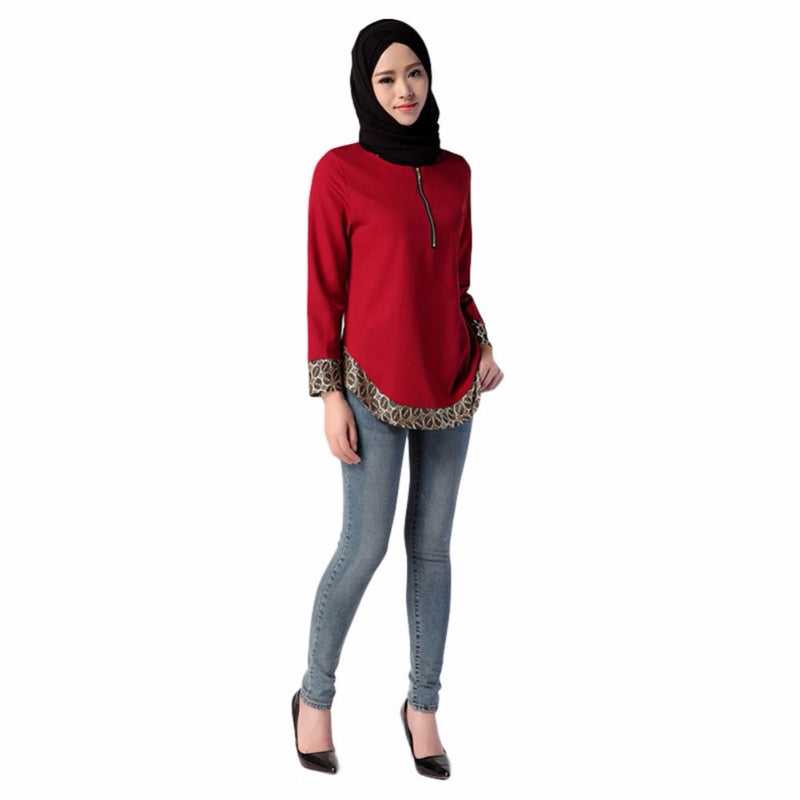 Muslim Loose Tops Plus Size For Ramadan Wear Loose Shirt Jacket of Plus Size Ramadan for Arab Turkish Women Clothing