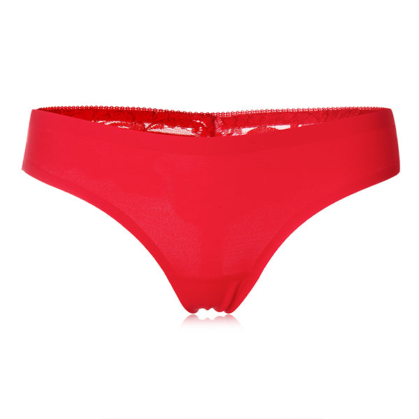 Women Lace Panties Sexy T-back Low Waist Seamless Thongs Breathable Transparent Underwear Temptation Lingerie