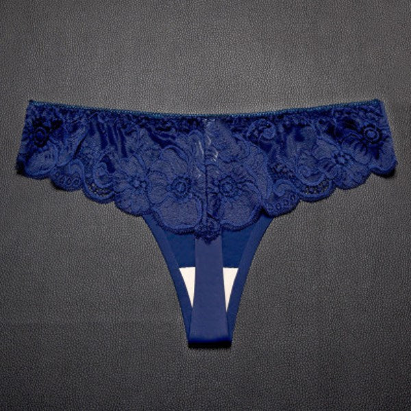 Women Lace Panties Sexy T-back Low Waist Seamless Thongs Breathable Transparent Underwear Temptation Lingerie