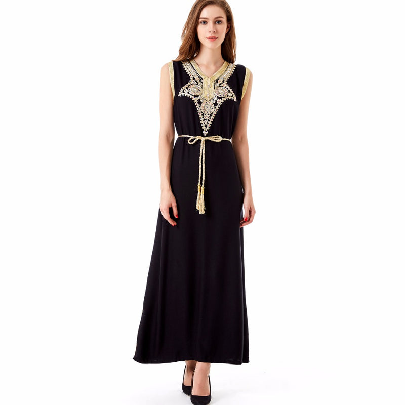 Boho style vintage maxi dress