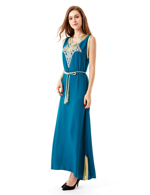 Boho style vintage maxi dress