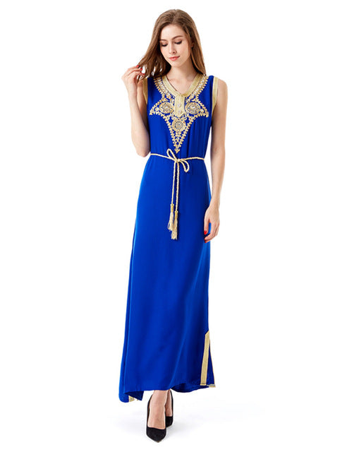 Boho style vintage maxi dress