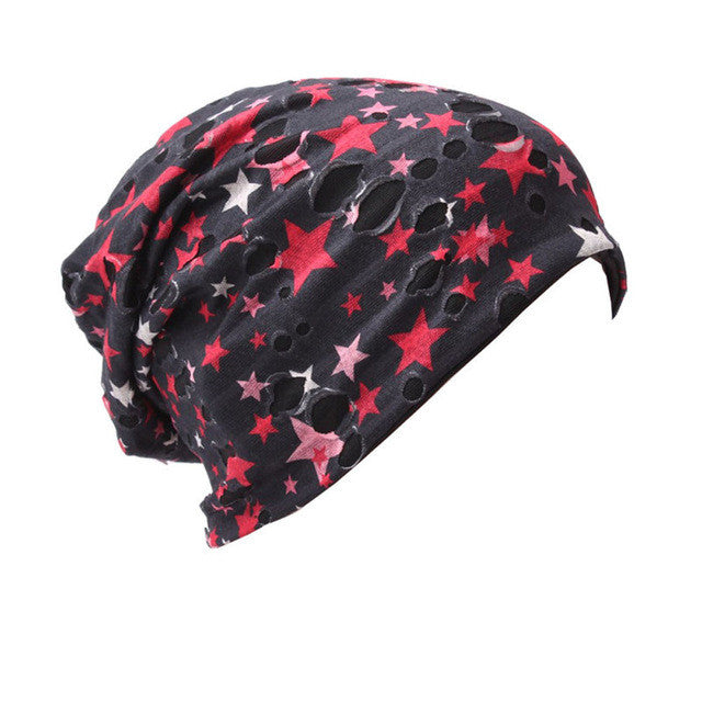 2017 New Arrival Winter Women India Hat Muslim Ruffle Cancer Chemo Hat Beanie Scarf Turban Head Wrap Holes Cap