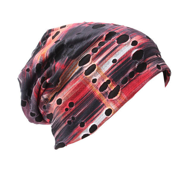 2017 New Arrival Winter Women India Hat Muslim Ruffle Cancer Chemo Hat Beanie Scarf Turban Head Wrap Holes Cap